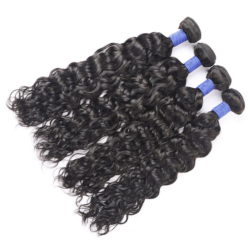 Vast Brazilian Virgin Water Wave Hair 100% Human Hair Bundles Natural Color Cuticle aligned Remy Hair 