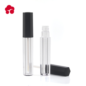 New Products 2018 High Quality Tube 24 Small Capacity Plastic Clear Hexagon Lipgloss tube Packaging