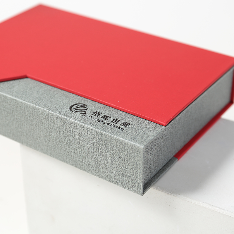 Color Packaging Box Custom Red puffed paper gift box Hardcover High-end Creative Gift Box Custom 