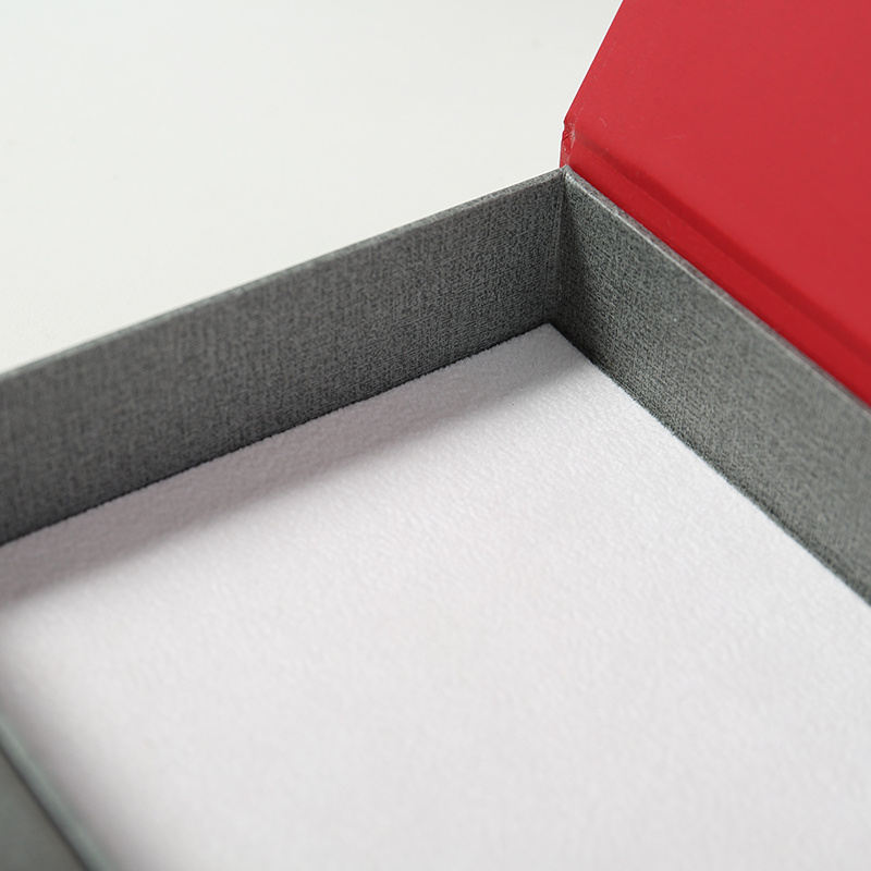 Color Packaging Box Custom Red puffed paper gift box Hardcover High-end Creative Gift Box Custom 