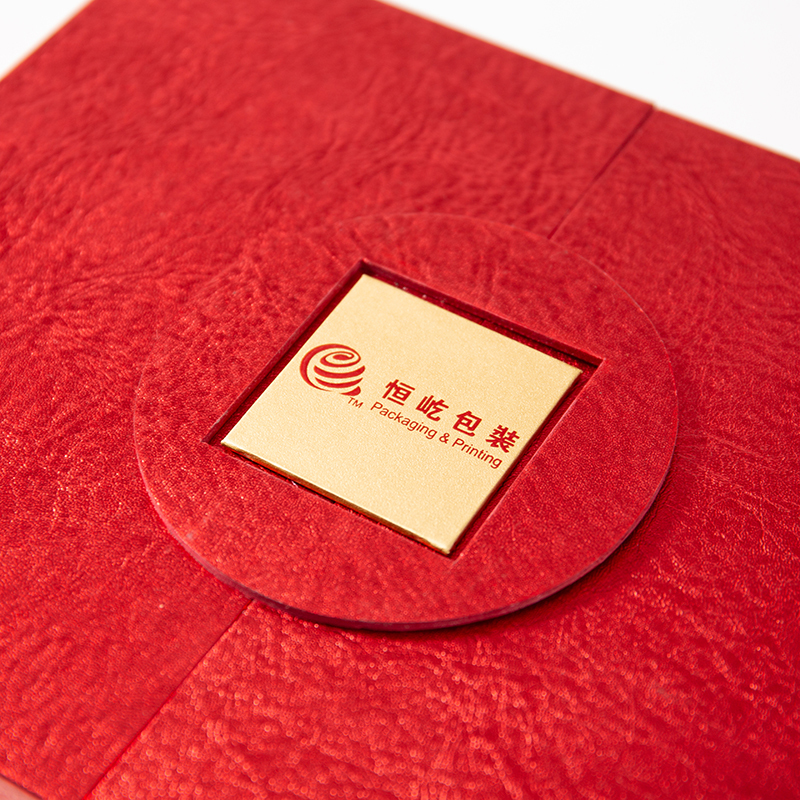 whose sales double open creative design Logo red Gift Boxes Packaging Rigid EVA insert Paper Gift Box for cosmetic set 
