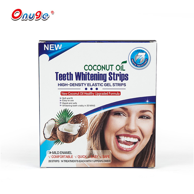 Teeth Whitening Coconut Oil Gel Strips