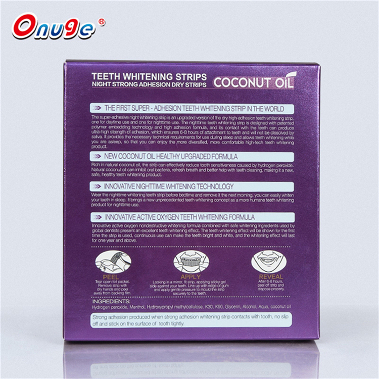Teeth Whitening Coconut Oil Strips（Night Use）
