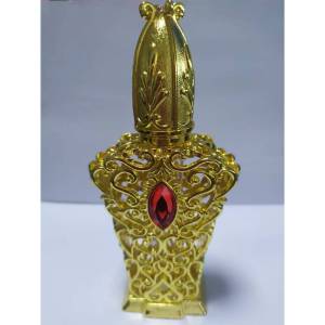 Elegant fancy metal perfume bottle high quality Arabic essential oil bottle 