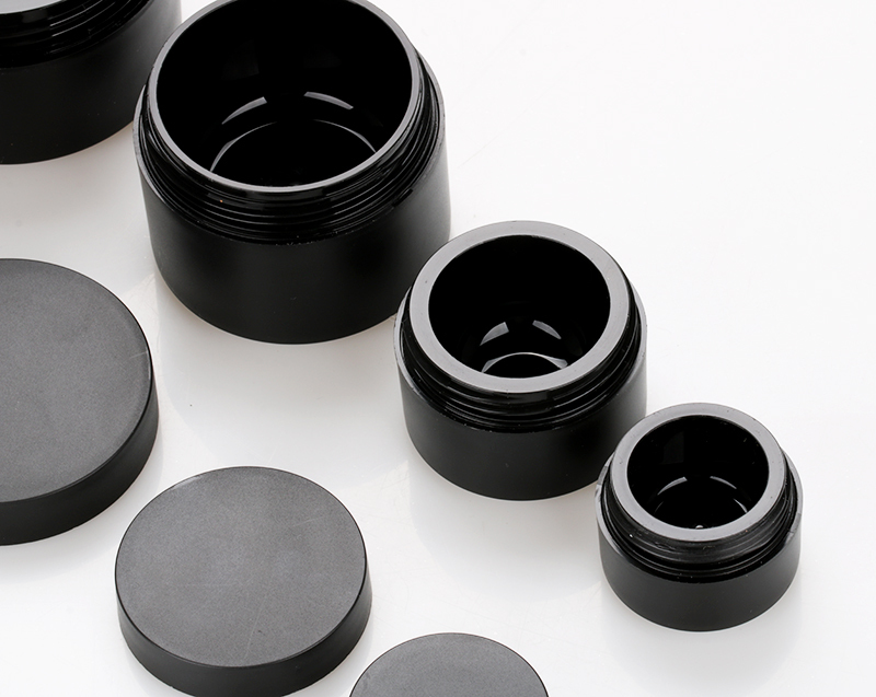 5g 15g 30g 50g matte black double wall pp plastic nail polish cosmetic jar for color gel