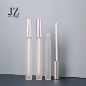 jinze long and thin round shape 2.5ml capacity lip gloss packaging tube matte finish
