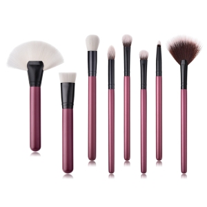Makeup Brush Manufacturer China Private Label Beauty 8pcs Purple Travel Make Up Brush Set Makeup/Cosmetics Makeup Products