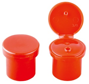 20/410 plastic flip cap for plastic bottle red