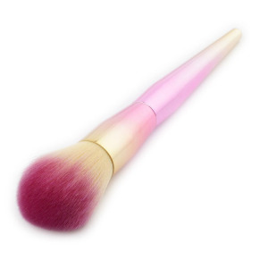 Best selling products free samples make up single gradual pink blue color powder makeup brushes