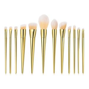 Makeup Brush Set 12pcs Premium Face Cosmetic Brushes For Foundation Blending Blush Concealer Eye Shadow Eyebrow/Foundation