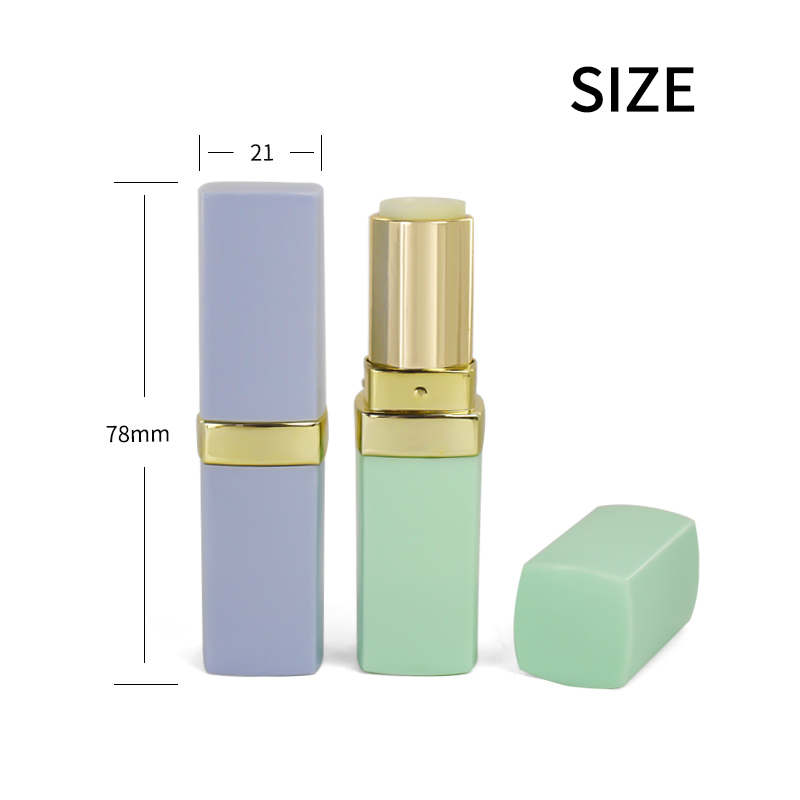 jinze macarons color square shape empty lipstick tube container 