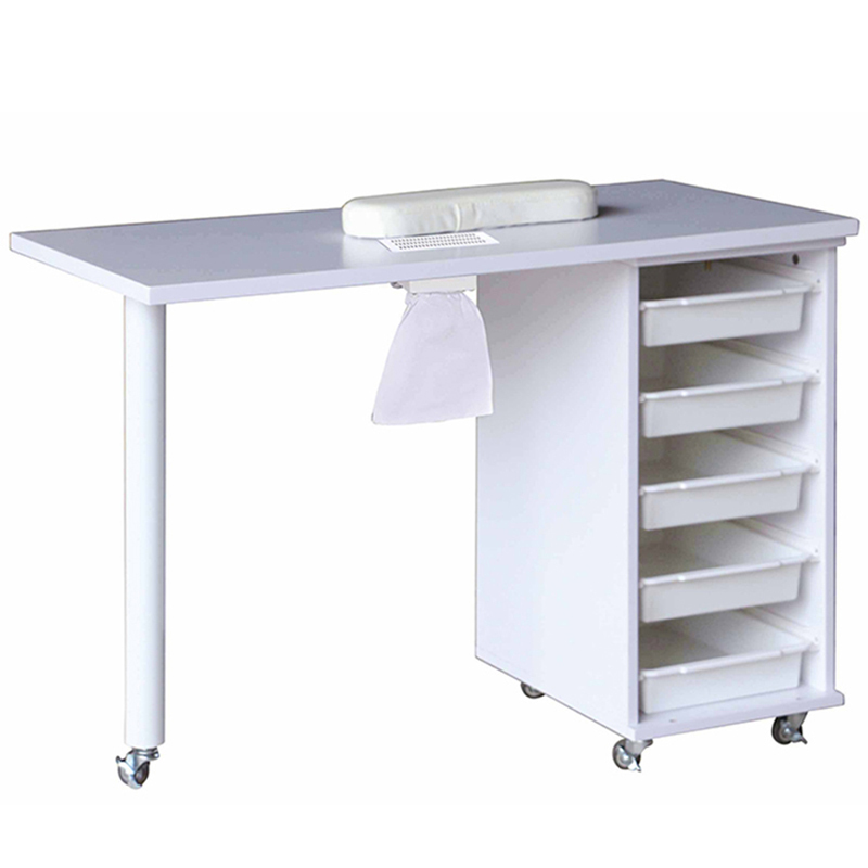 Beauty Salon Nail Table Design With Drawer Nail Supplies Professionals Nail Table For Manicure SP-7015 