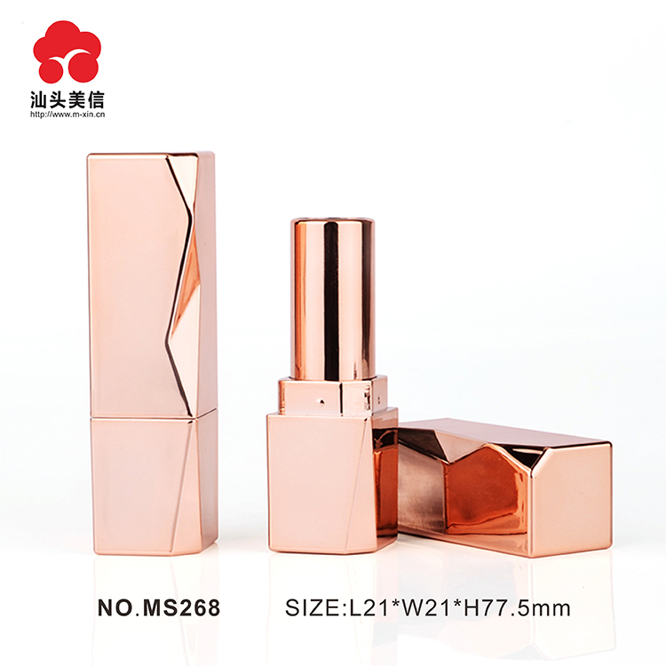 New fashion special design curve surface lipstick Tube Cosmetic Packaging