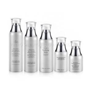 PETG single wall new design airless pump cosmetic bottle for skin care and cosmetics 