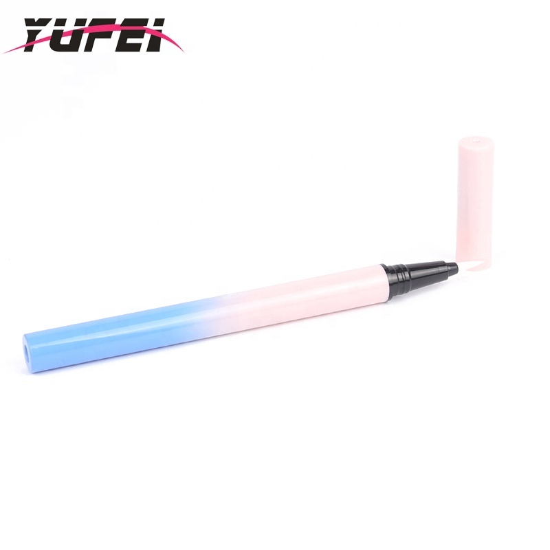 Top quality customized super fine Empty liquid eyeliner pencil Cosmetic tube with painting finishing 