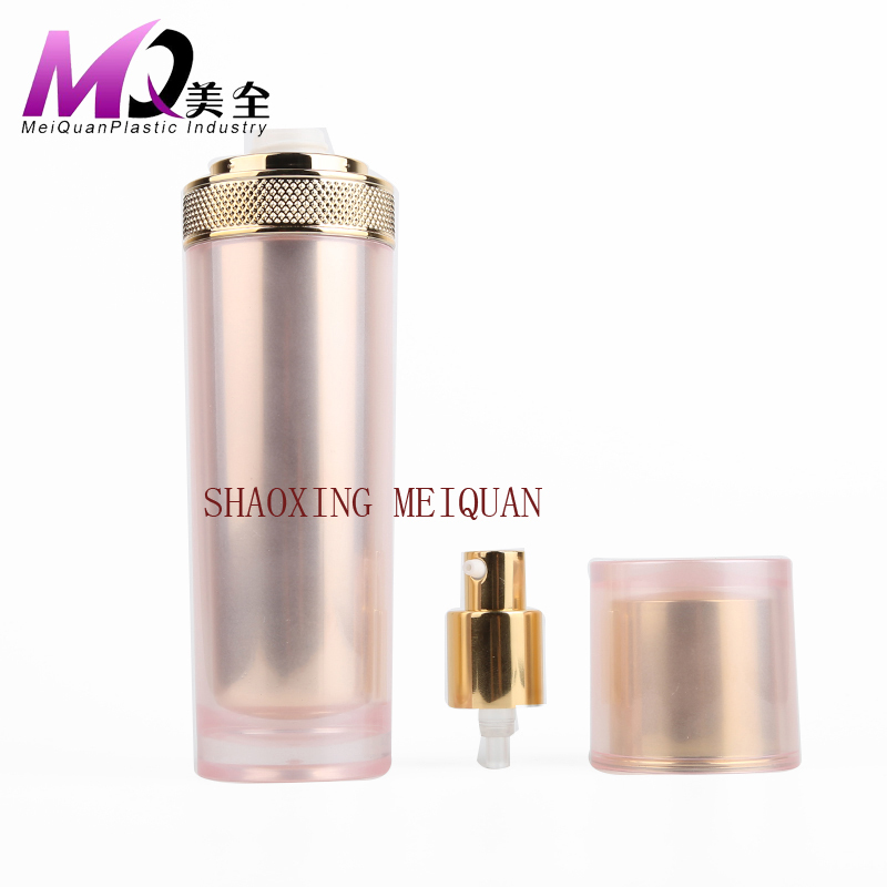 Round straight acrylic  cosmetic  jars and bottles 