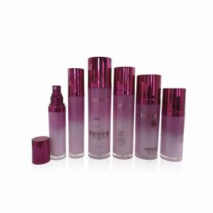 new design acrylic lotion pump bottle cosmetic packaging for skin care and cosmetics