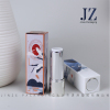 Custom empty plastic press luxury lipstick tube case with special decorative pattern and safety material
