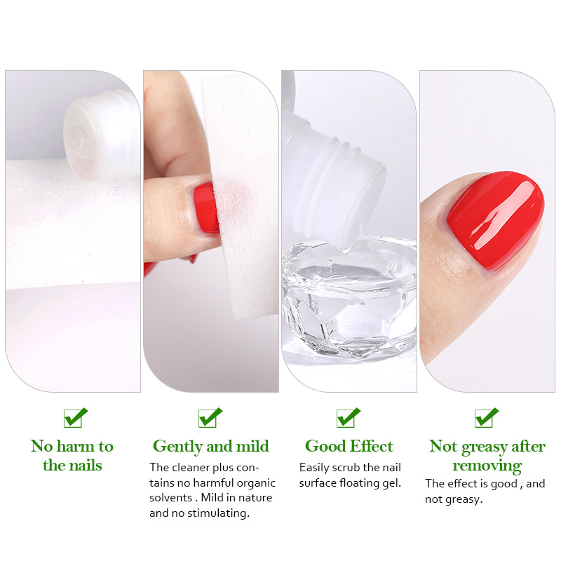 1Pc 500ml UV Gel Cleanser Plus False Nail Art Acrylic Tips Soak Off Nail Art Remover Tools 