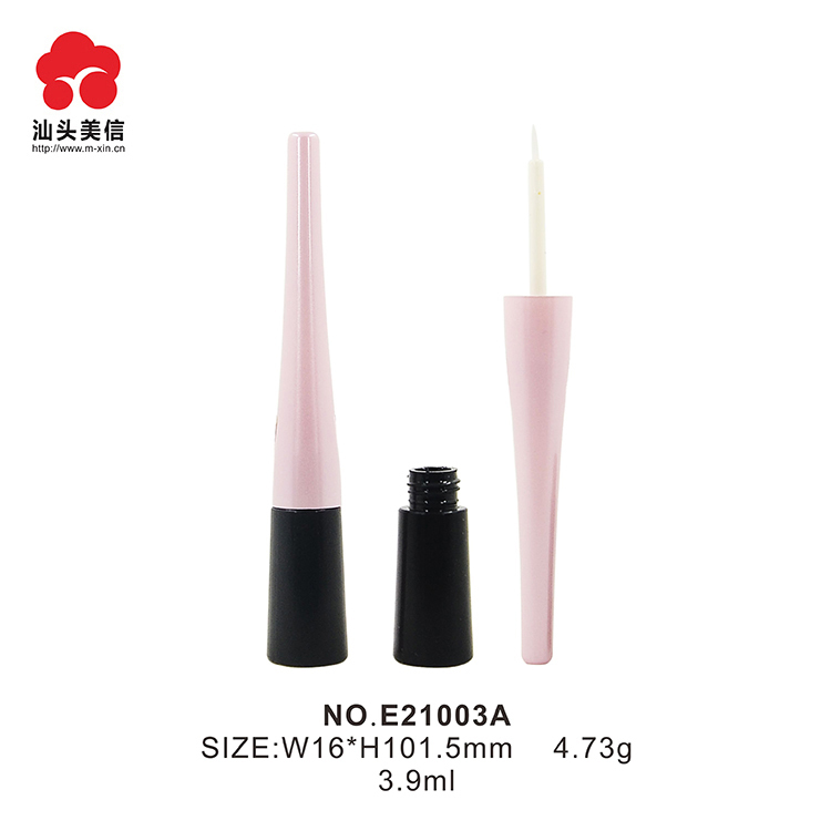 Black High Quality  Empty Pop Eyeliner Container Cosmetic Plastic Tube
