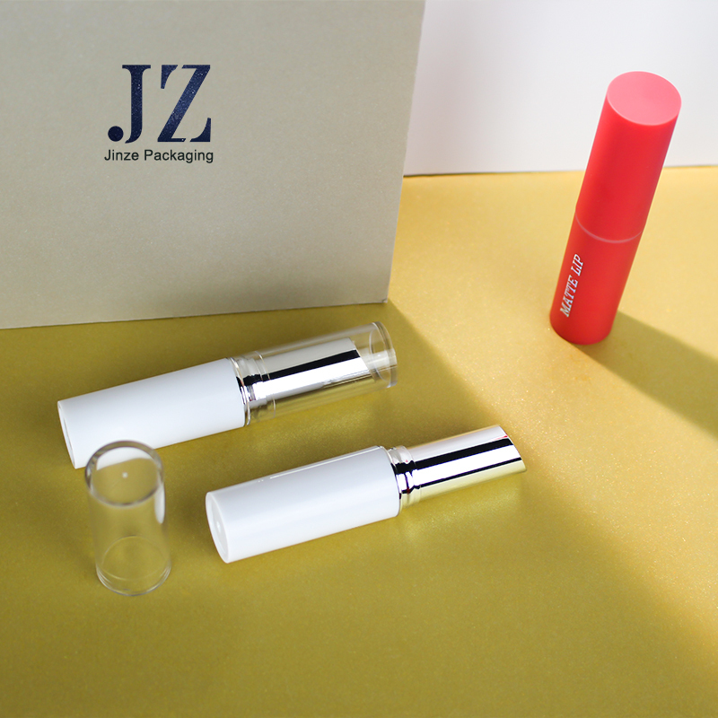 Jinze round shape plastic custom color lip balm tube container packaging 11.1mm 