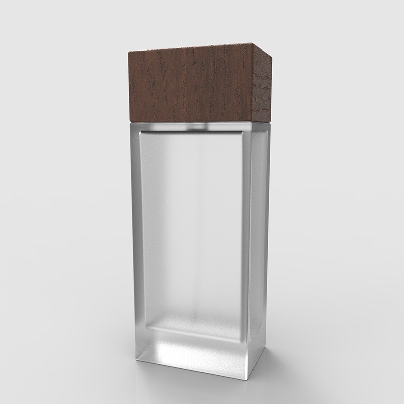 KPB081-100 Wholesale Custom Made Luxury Square Eau De Parfum Glass Bottle For Women 100ml