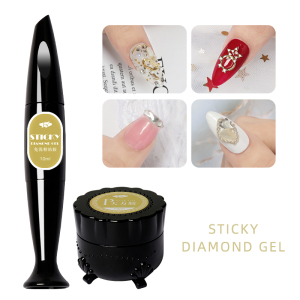 Professional Custom Nail Art Gel Polish Uv Gel Hot Sale Nail Salon 10ml Soak Off Uv Sticky Diamond Gel 