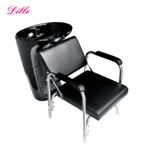 professional fiber glass black shampoo sink adjustable chair XT-213
