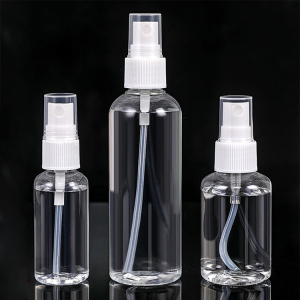 Wholesale 30ml 50ml 60ml 100ml mist perfume plastic PET spray bottle with logo