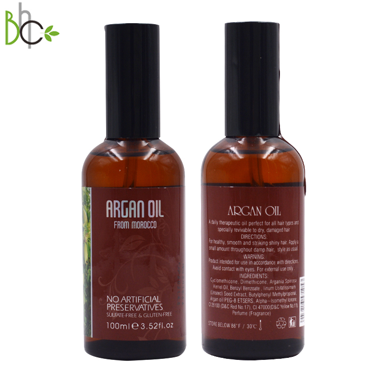 Organic Argan morocco oil hair serum,shiny, soft, smooth OEM ODM private label multi size 
