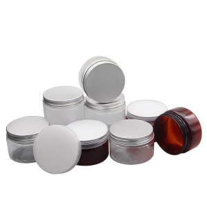 20g 30g 50g 80g 100g 120g clear plastic round skin care cosmetic packaging pet cream jar 