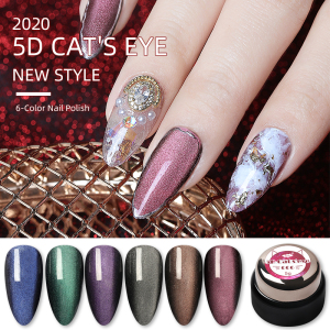 5D Cat Eye Nail Gel Polish Nail Manicure Factory Professional Private Label Cat Eye Nail Polish Uv Gel 