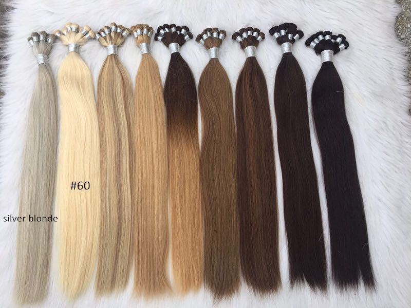 handtied extension/huhandtied weft/human hair extension 