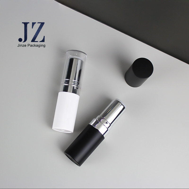 Jinze custom color round shape lip balm container packaging lipstick tube 