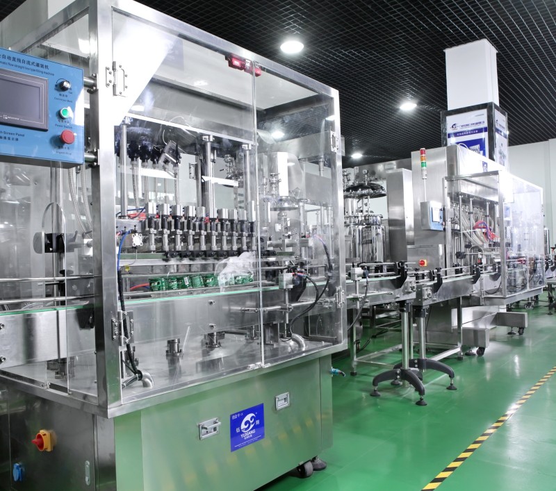 High Efficiency Full Automatic Shampoo Shower Jel Liquid Filling Production Line