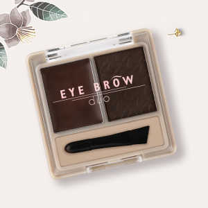 Y7298-1 eye brow duo Shimmer Glitter High Pigment  Makeup Eye Shadow Two Color Mixed  Eyeshadow Palette Duo Eyeshadow