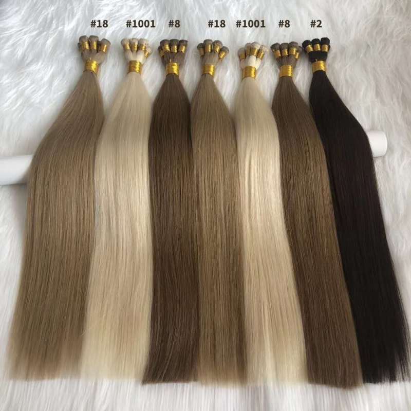 Luxury Customized order mixed color hand-tied hair weft 