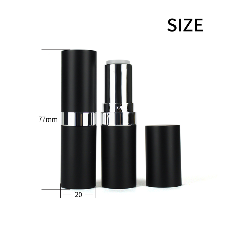 Jinze custom color round shape lip balm container packaging lipstick tube 