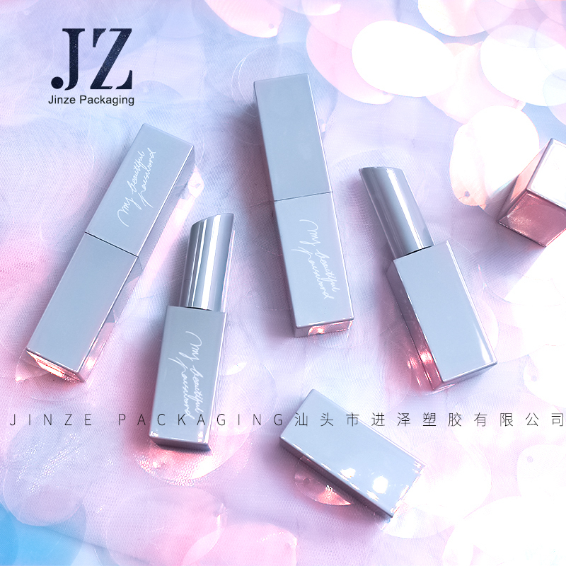 DIY luxury color packaging empty lipstick tube container with magnet 