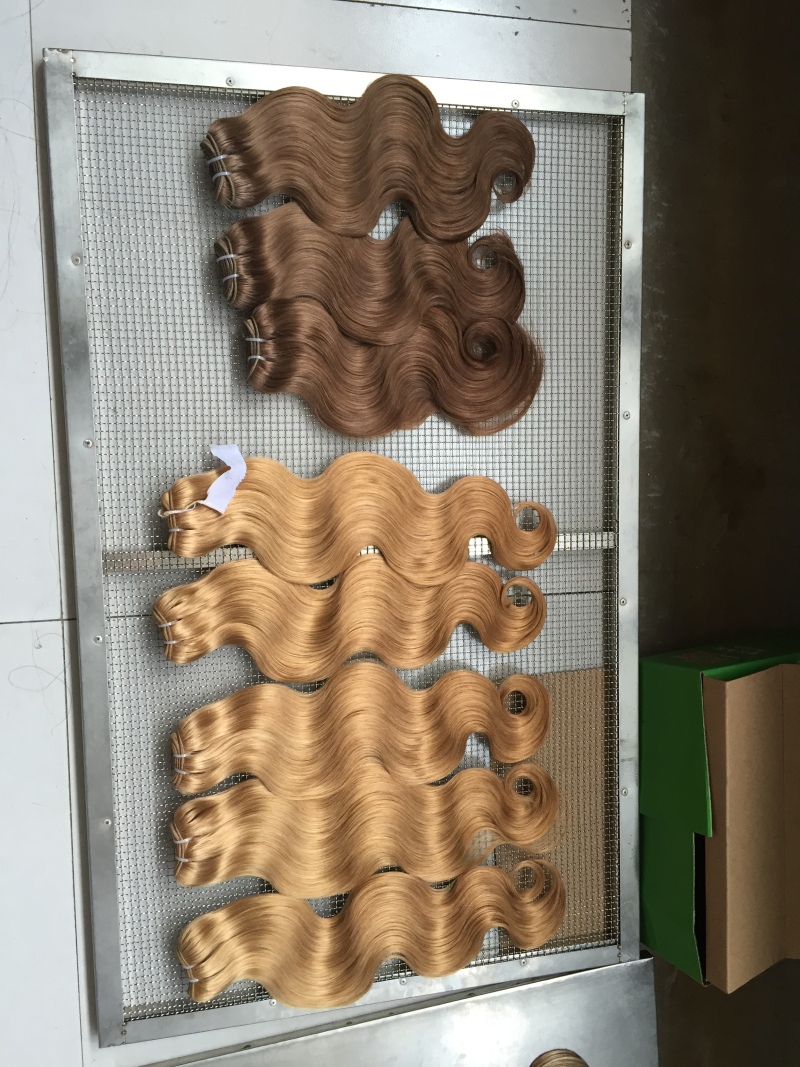 Ready to ship 2 and 3 tons good quality with cost-effective price colored hair weft 
