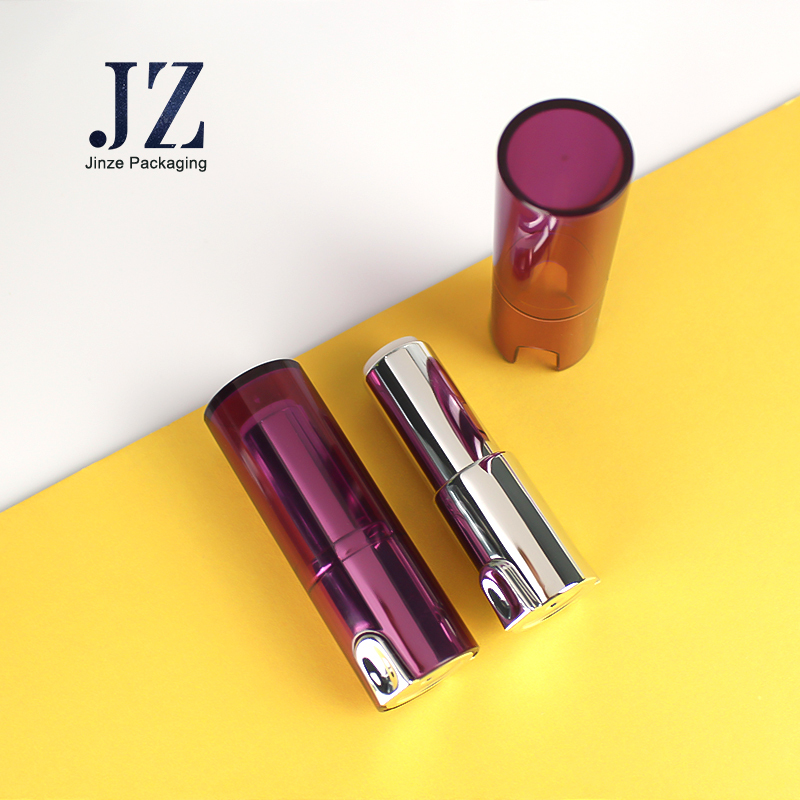 jinze two size round shape custom color lip balm tube lipstick container 11.1mm/12.1mm