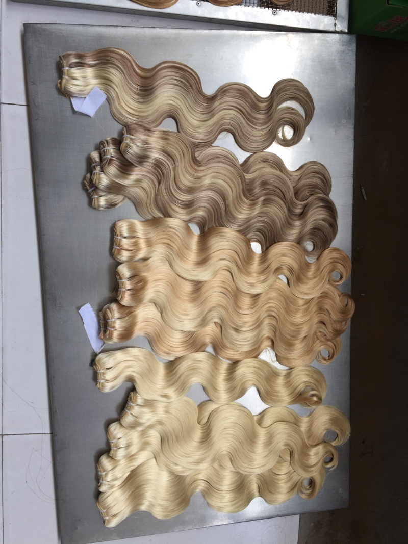 Ready to ship 2 and 3 tons good quality with cost-effective price colored hair weft 