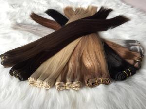 Custom Factory Luxury Quality Colored Machine Weft Extensions 