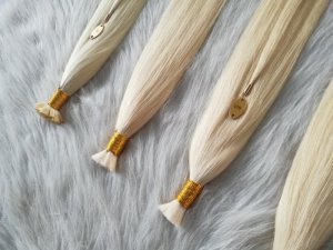 Single Donor Bleached Blonde Human Hair Bulk Braiding Hair Wholesale