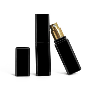 15ml black crimp pump perfume aluminum atomizer