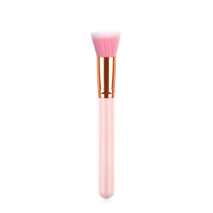 Pink handle Synthetic Makeup flat Powder blush brush 