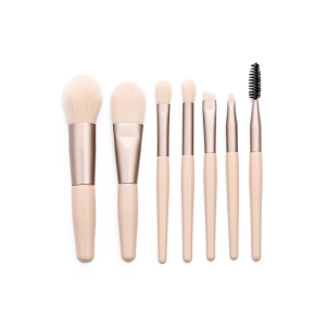 Factory wholesale 7pcs Pink Kabuki makeup brush set 