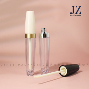 Jinze round shape double wall custom color lip gloss tube lip gloss base packaging 11ml 