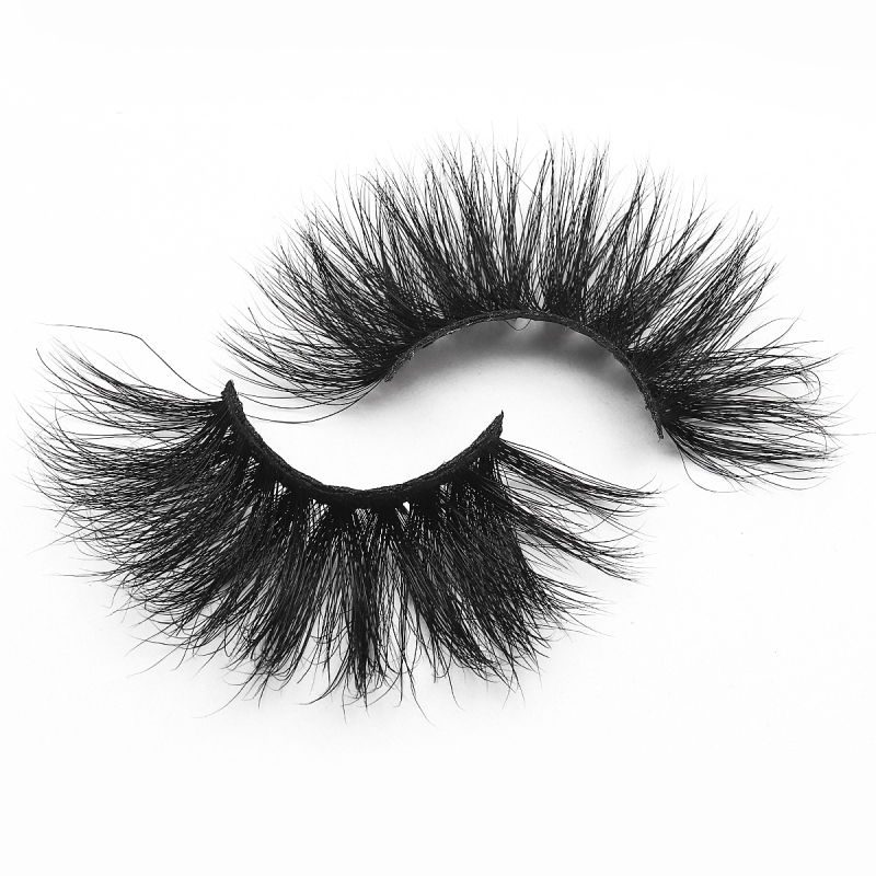 BEILI professional mink fur false eyelashes 5D mink eyelashes high quality eyelash private label mink lashes wholesale 