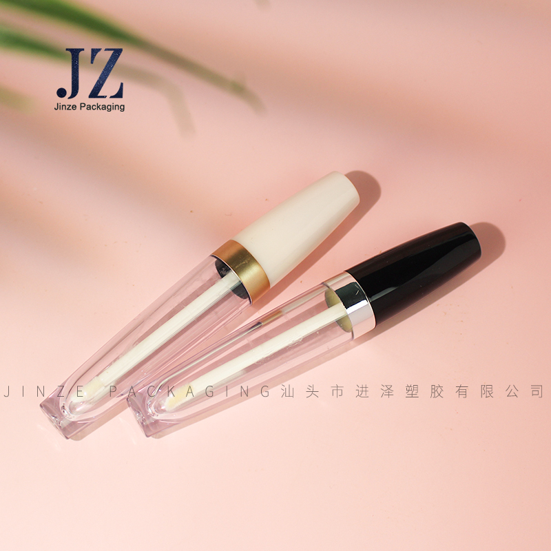 Jinze round shape double wall custom color lip gloss tube lip gloss base packaging 11ml 
